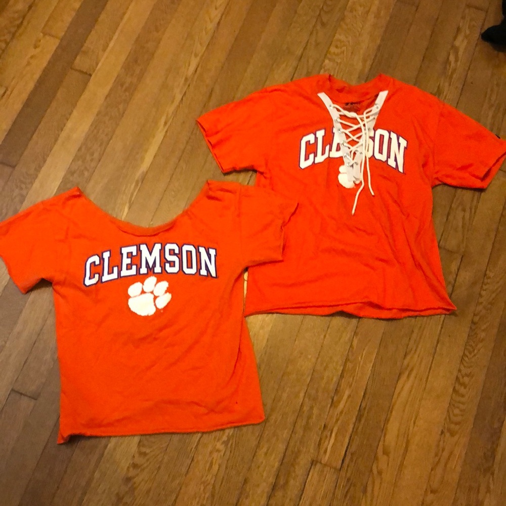 2 for $15 - Fun Cut out Clemson tshirts